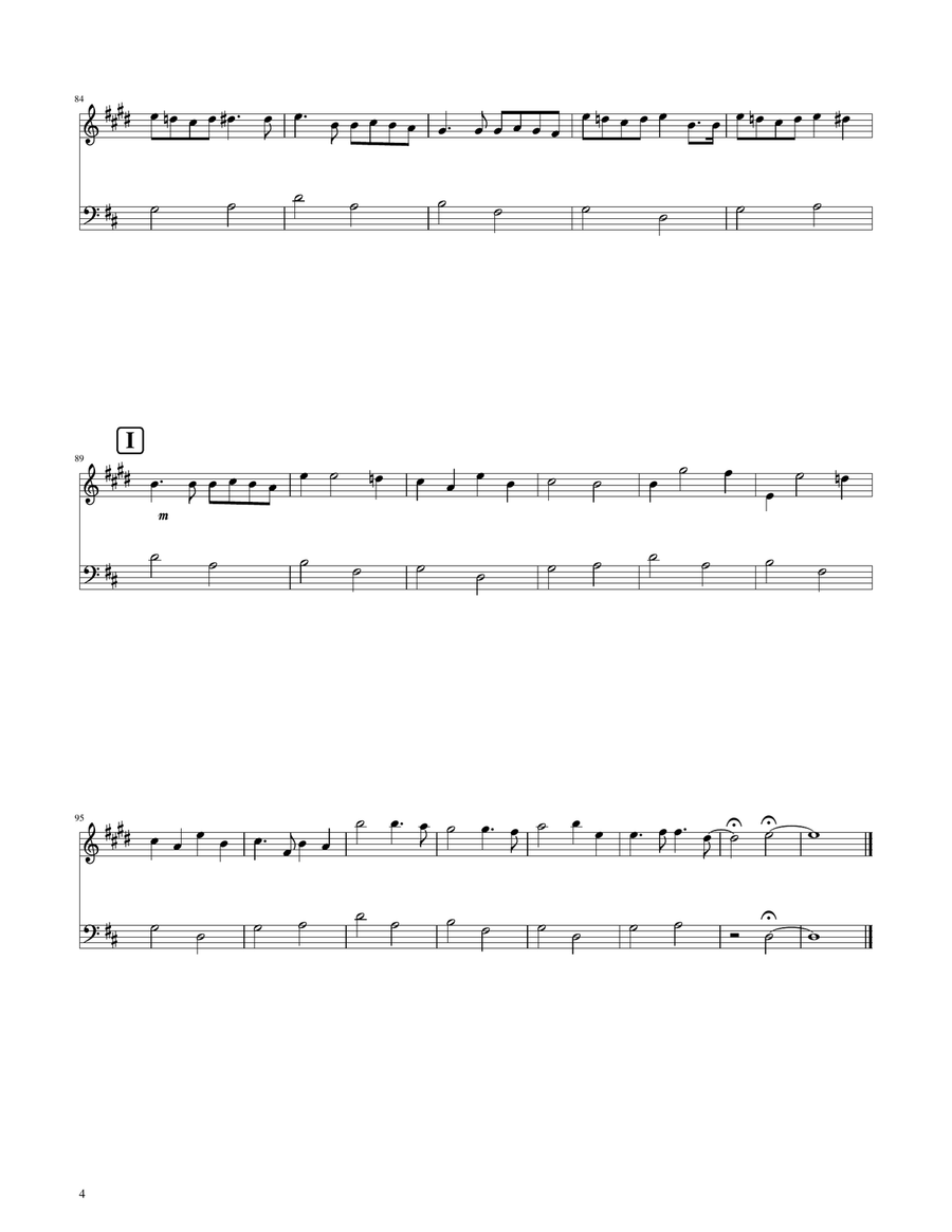 Canon in D - Trumpet and Trombone Duet Brass Duet scores gallery preview page 4