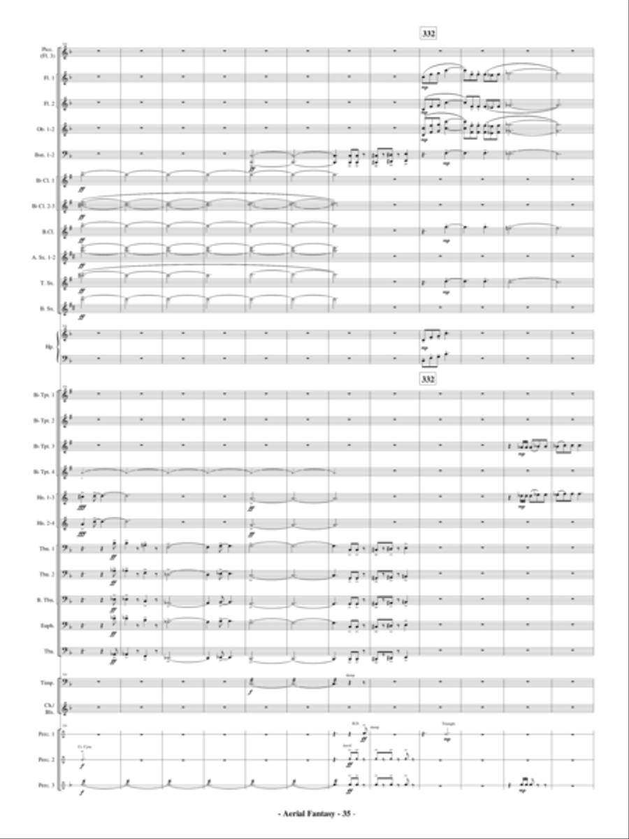 Aerial Fantasy Concert Band scores gallery preview page 36