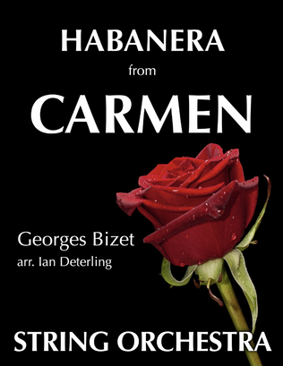 Book cover for Habanera from CARMEN (for string orchestra)