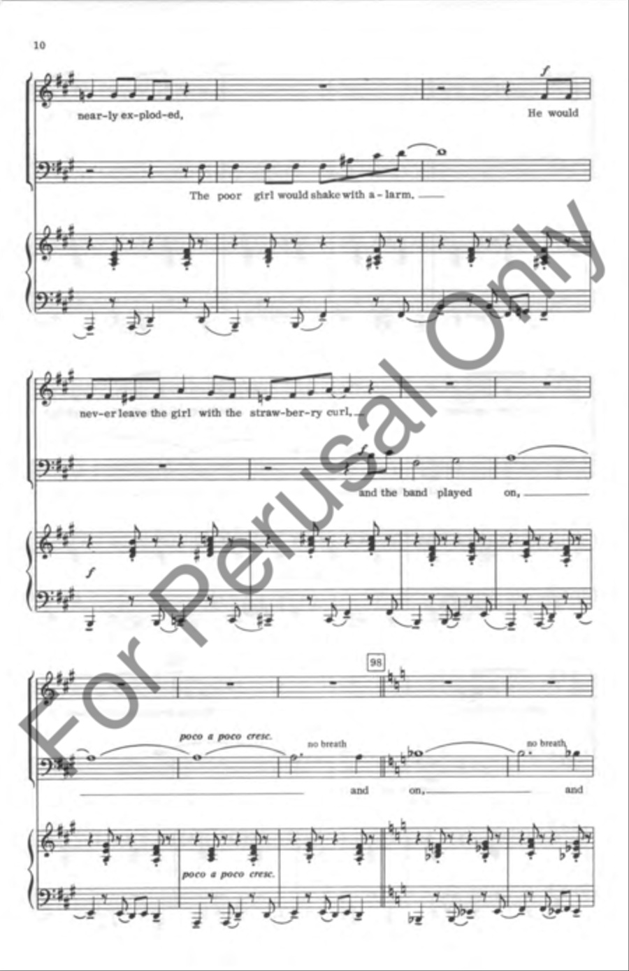 Americana Medley 4-Part scores gallery preview page 10