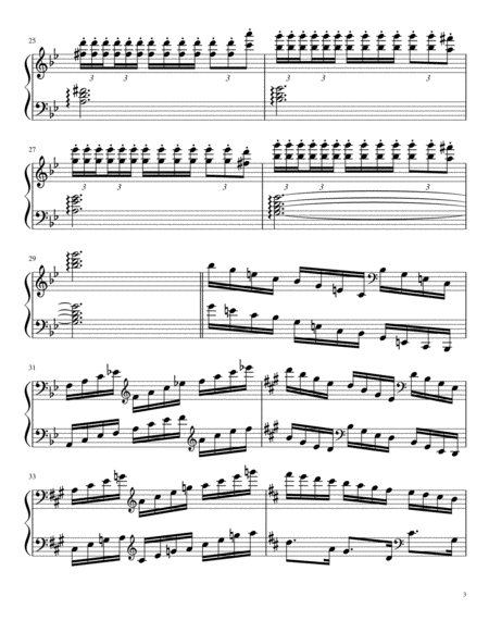 Opus 142, "Raindrops", Fantasy for Piano Solo in C-la image number null