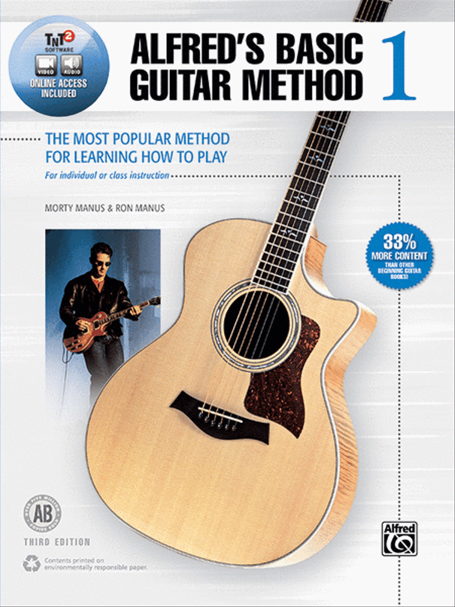 Alfred's Basic Guitar Method, Book 1 Easy Guitar scores gallery preview page 1