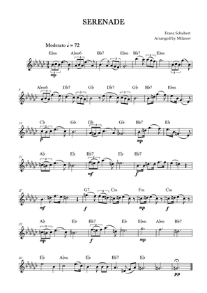 Book cover for Serenade | Schubert | Lead Sheet | Eb minor