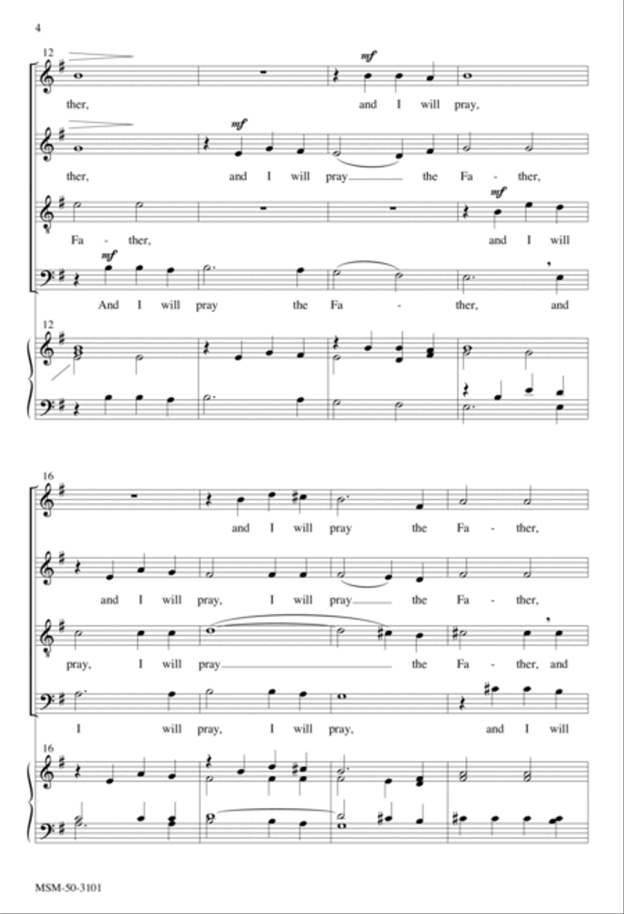 If You Love Me 4-Part scores gallery preview page 4