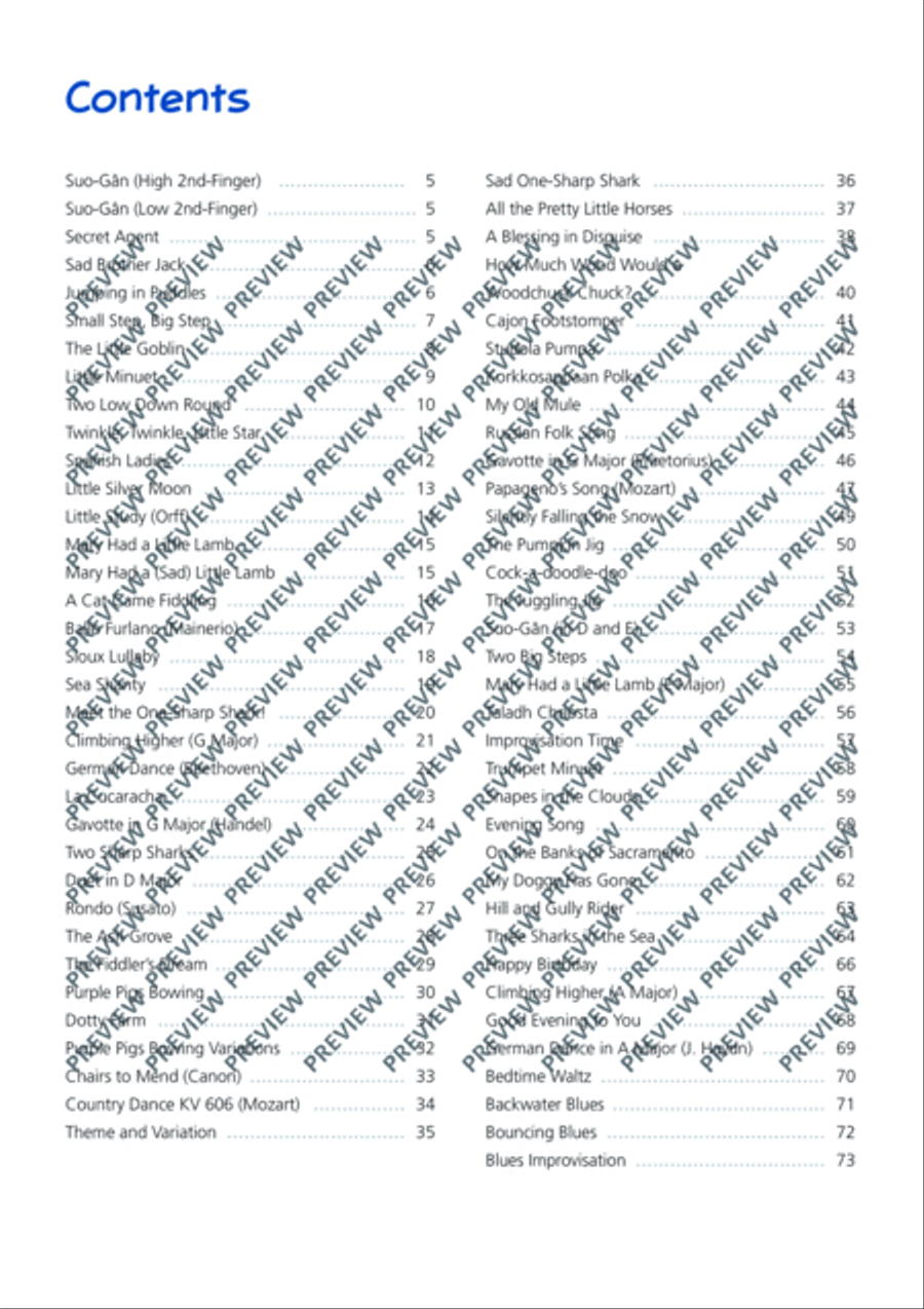 Violin Junior: Piano accompaniments 2 Violin Solo scores gallery preview page 4