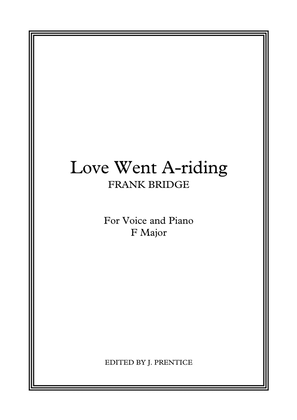 Book cover for Love Went A-riding (F Major)