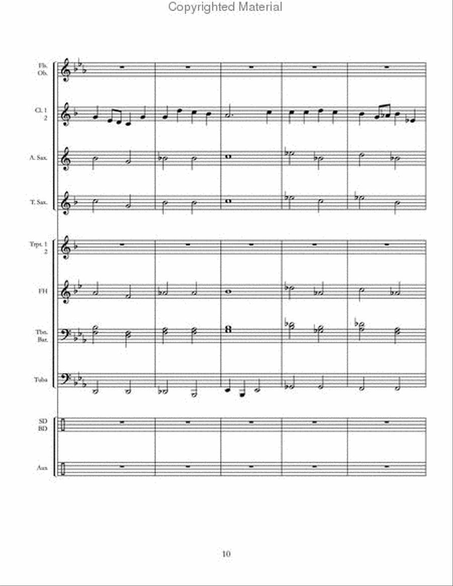 Military Parade Military Parade Concert Band scores gallery preview page 11