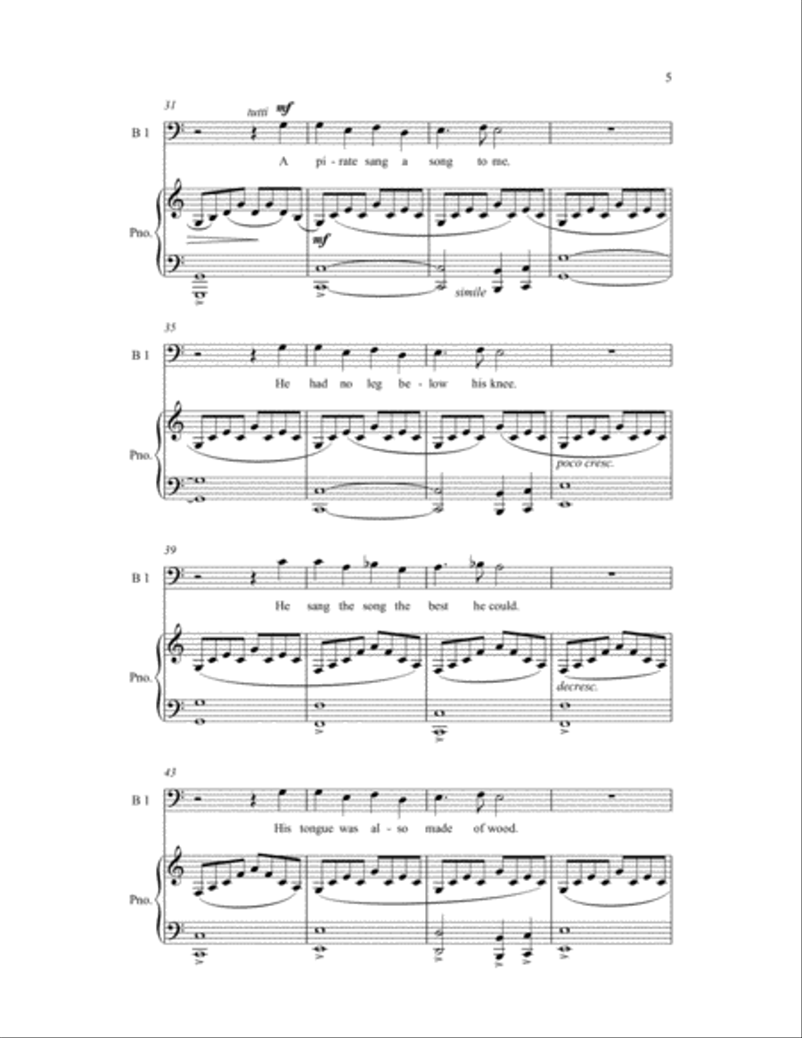 Pirate Song TTBB scores gallery preview page 4