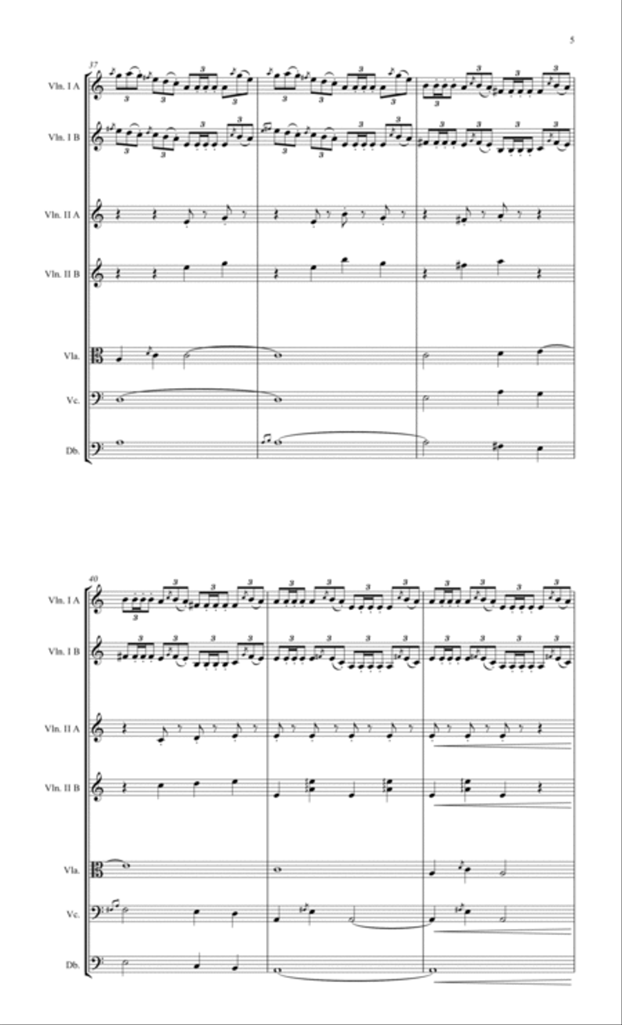 AVANT LA NEIGE AVANT LA NEIGE String Orchestra scores gallery preview page 5