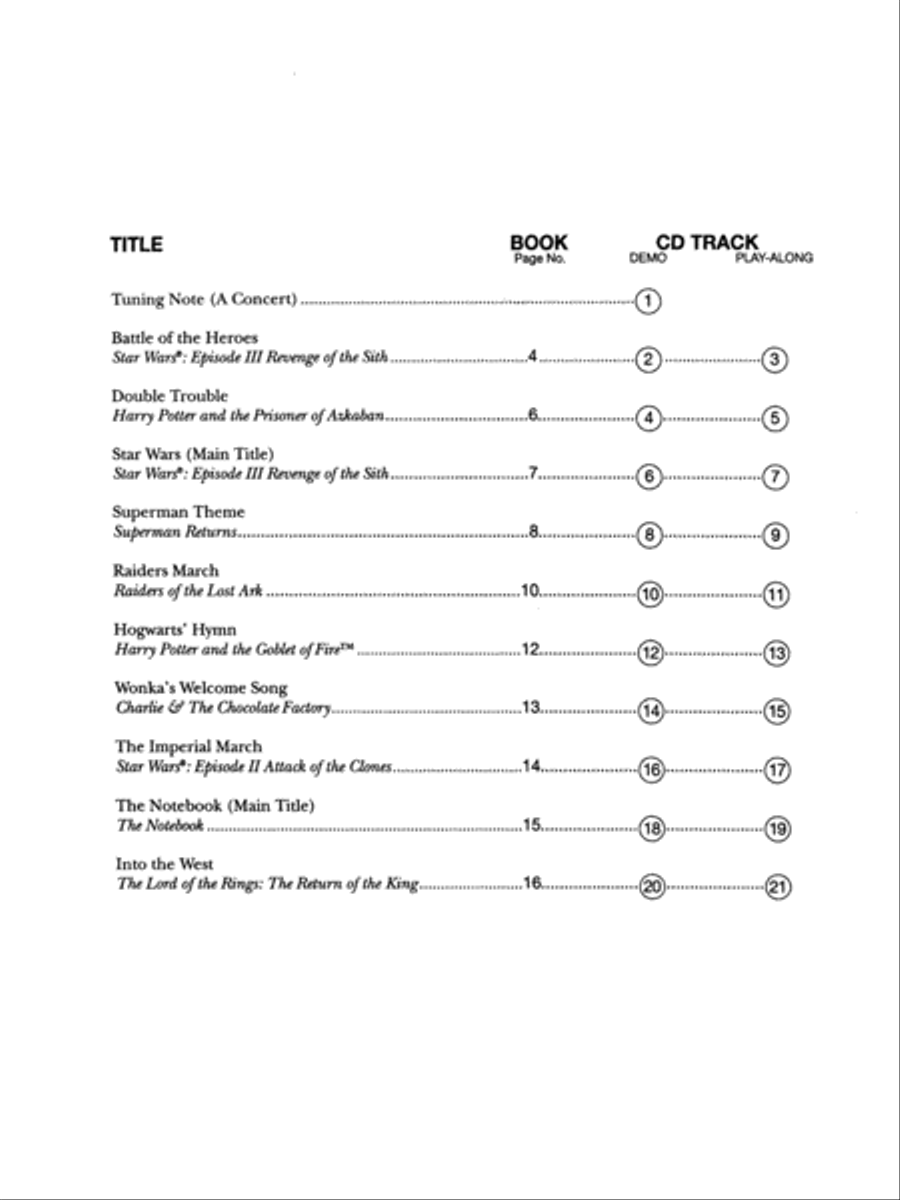 Great Movie Instrumental Solos - Violin (Book & CD) Violin scores gallery preview page 4