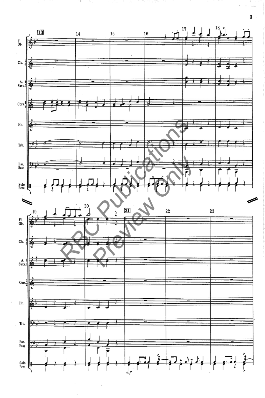 Percussion On Parade Percussion On Parade Concert Band scores gallery preview page 6