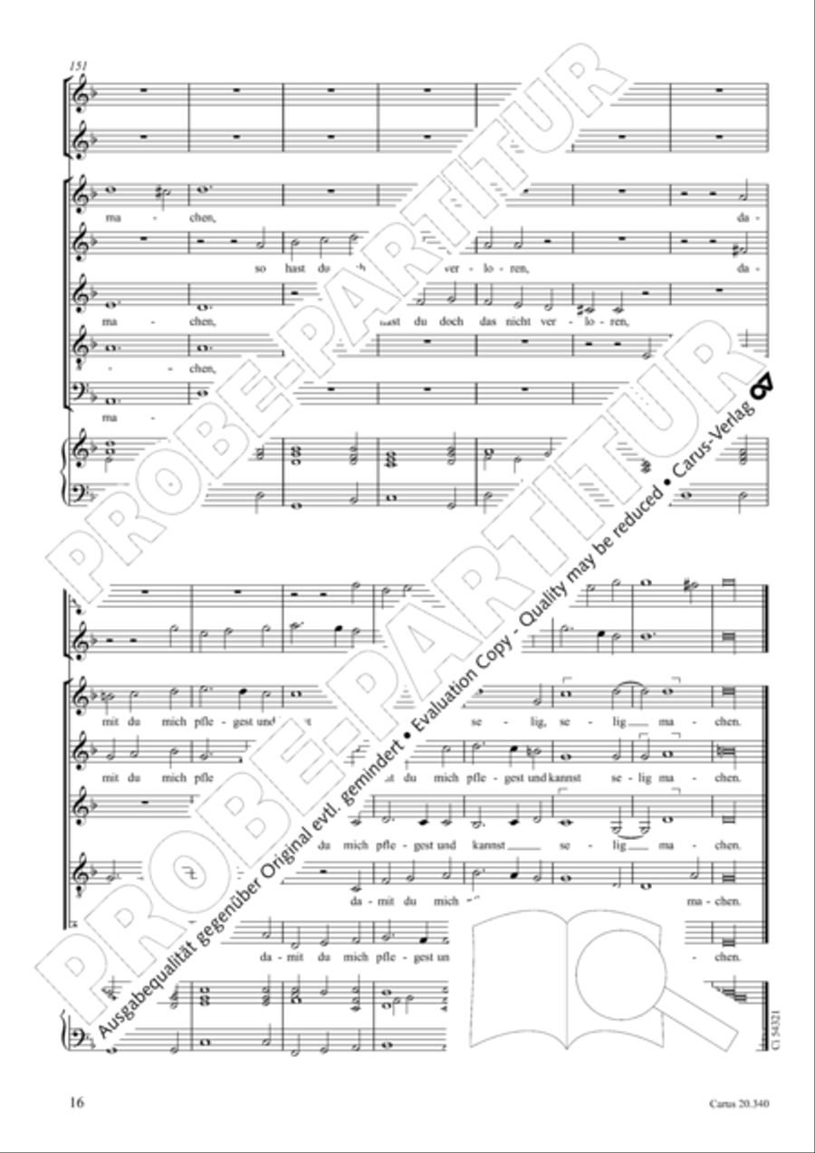 O du allersu!ester und liebster Herr Jesu SSATB scores gallery preview page 17