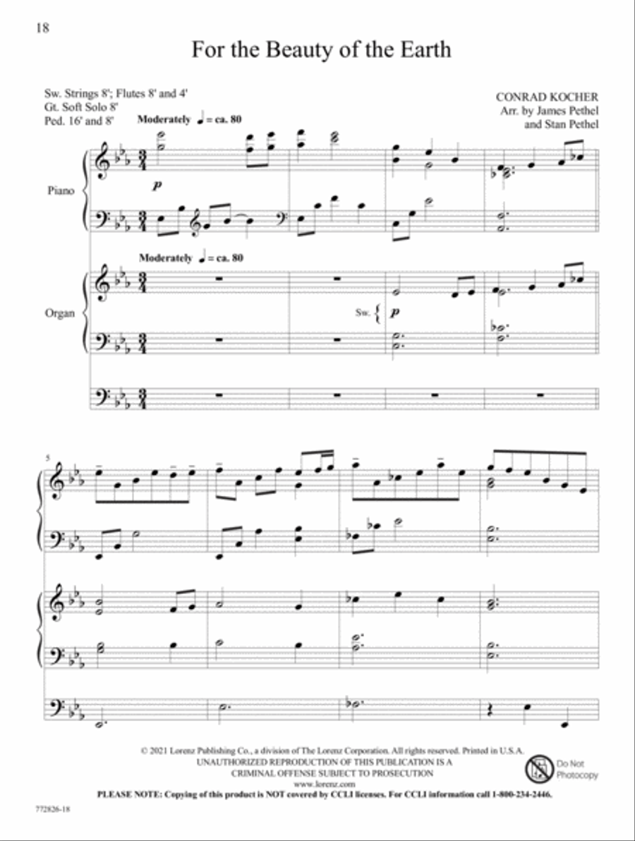Hymns and Spiritual Songs Organ scores gallery preview page 8