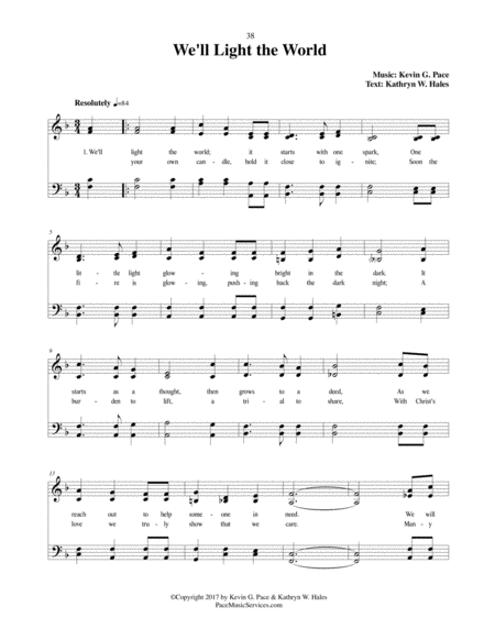 We'll Light the World - an original hymn image number null