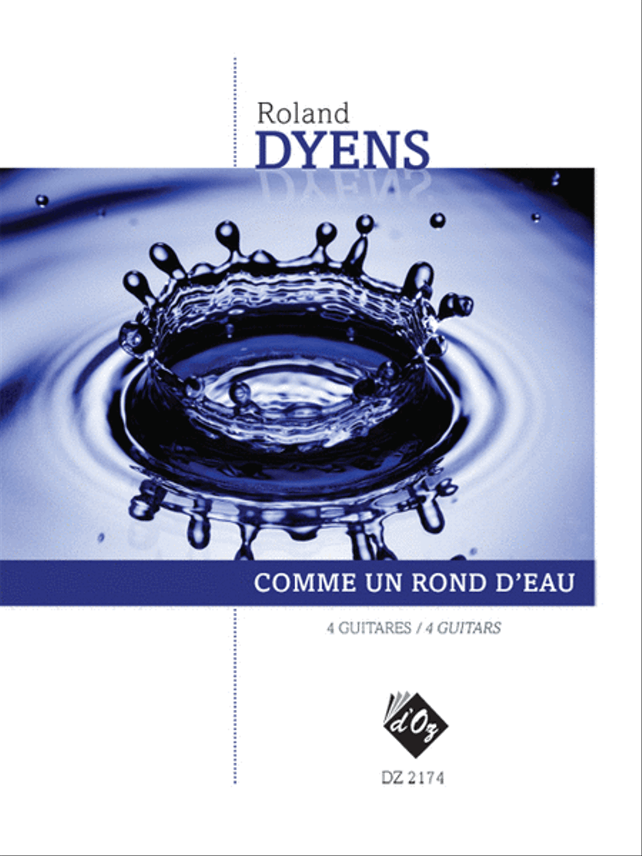 Comme un rond d’eau Guitar Ensemble scores gallery preview page 1