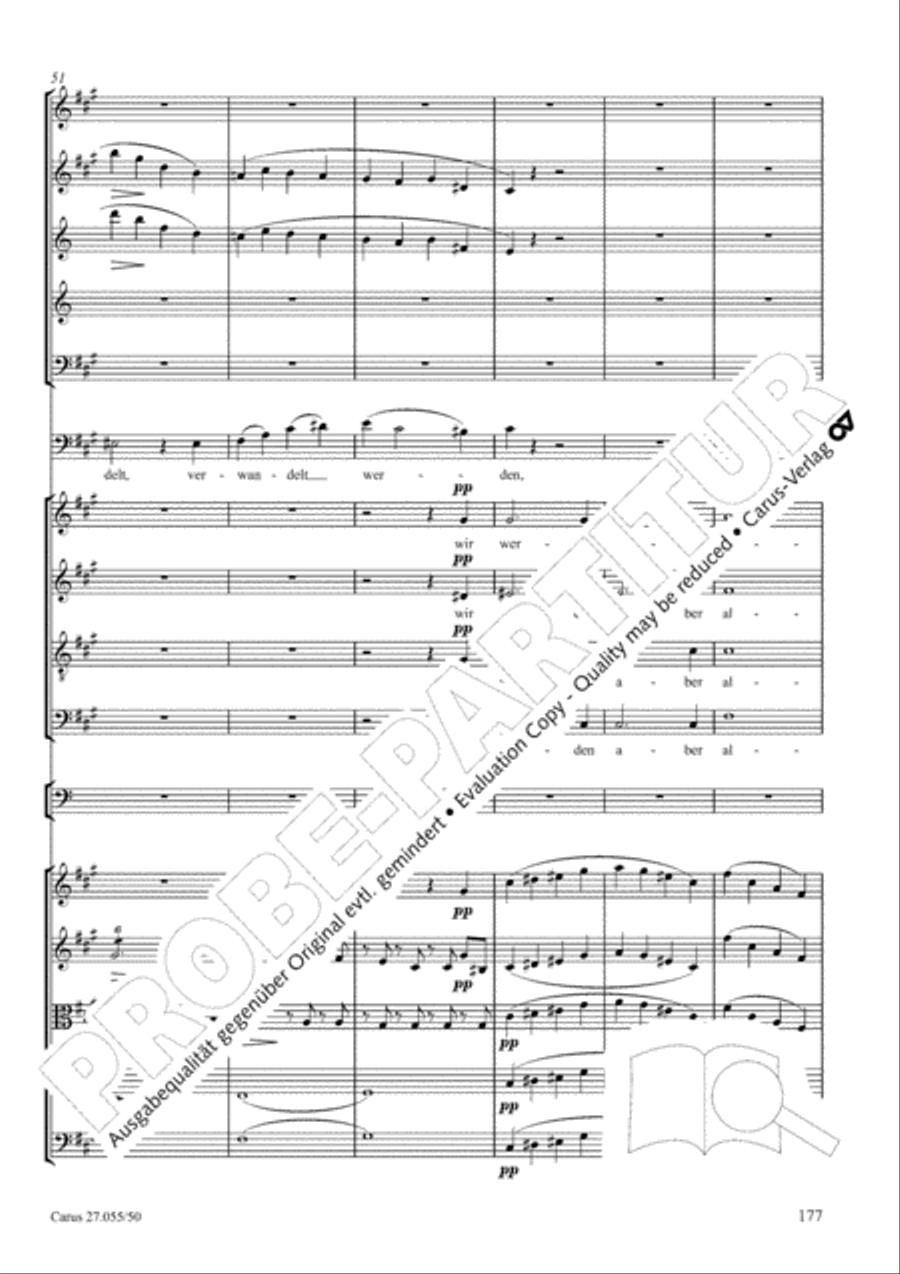 Ein Deutsches Requiem (German Requiem) 4-Part scores gallery preview page 184