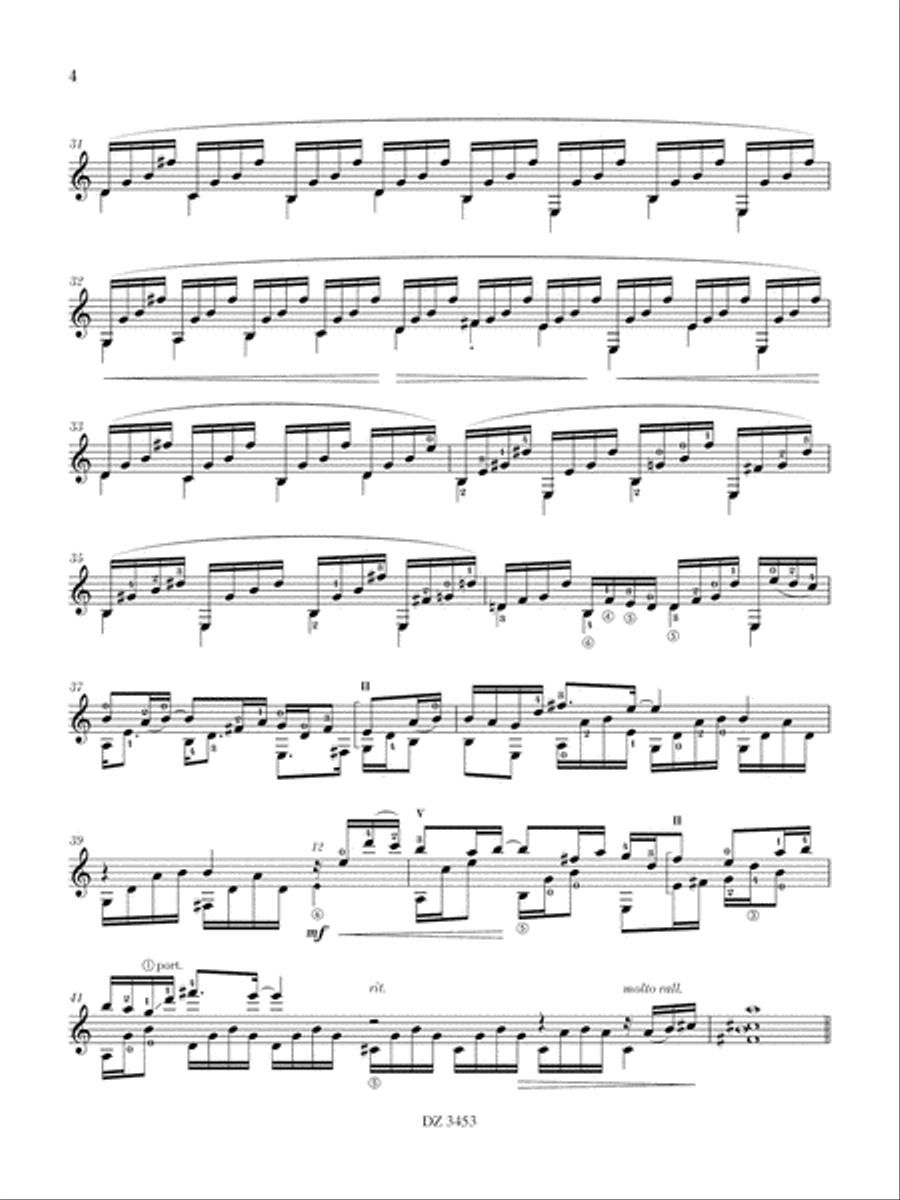 Theme and Variations Theme and Variations Classical Guitar scores gallery preview page 5