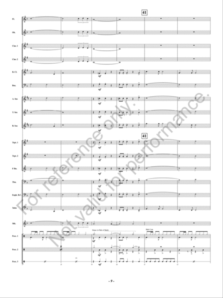 Noche de Paz Noche de Paz Concert Band scores gallery preview page 10