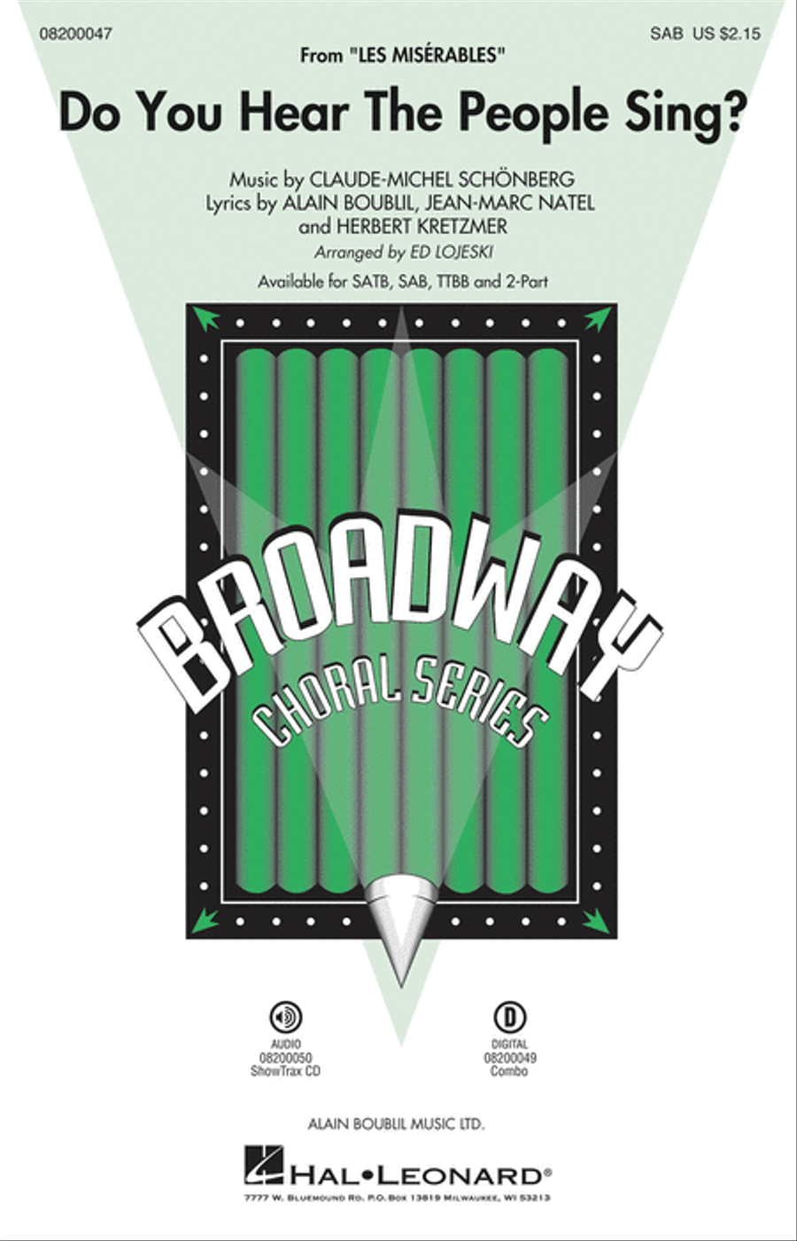 Do You Hear the People Sing? 3-Part scores gallery preview page 1