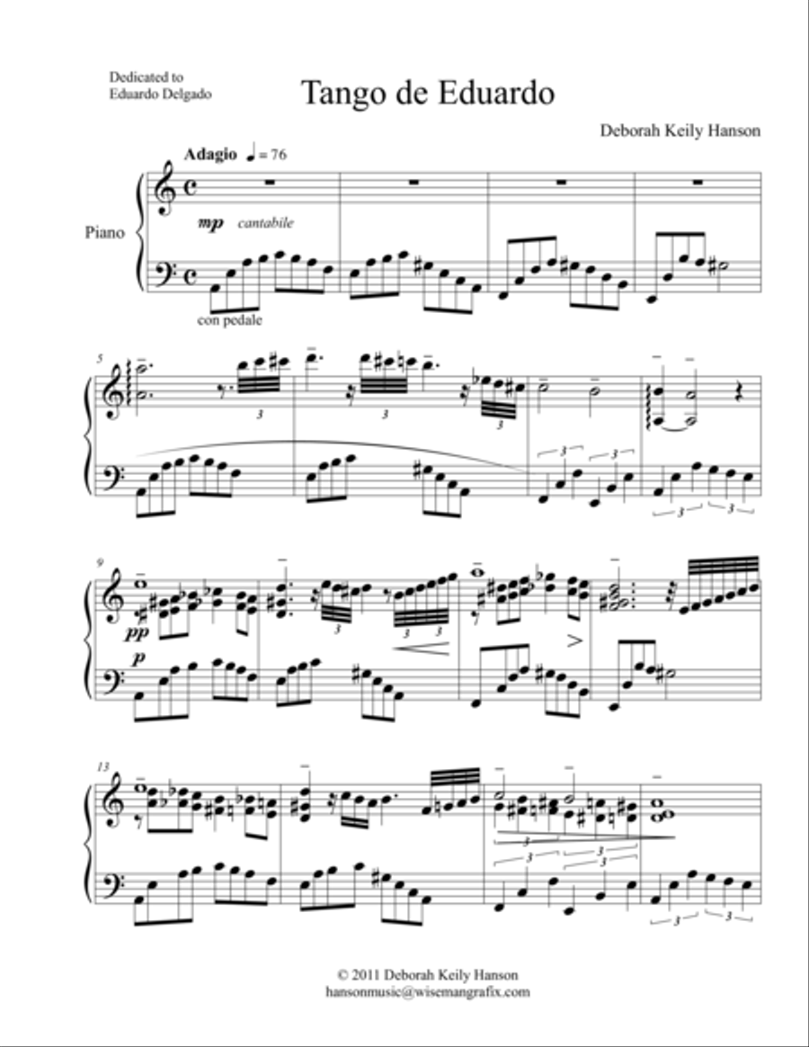 Tango de Eduardo Piano Method scores gallery preview page 1