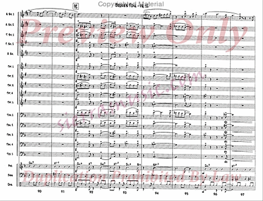 Bernie's Tune Jazz Ensemble scores gallery preview page 13