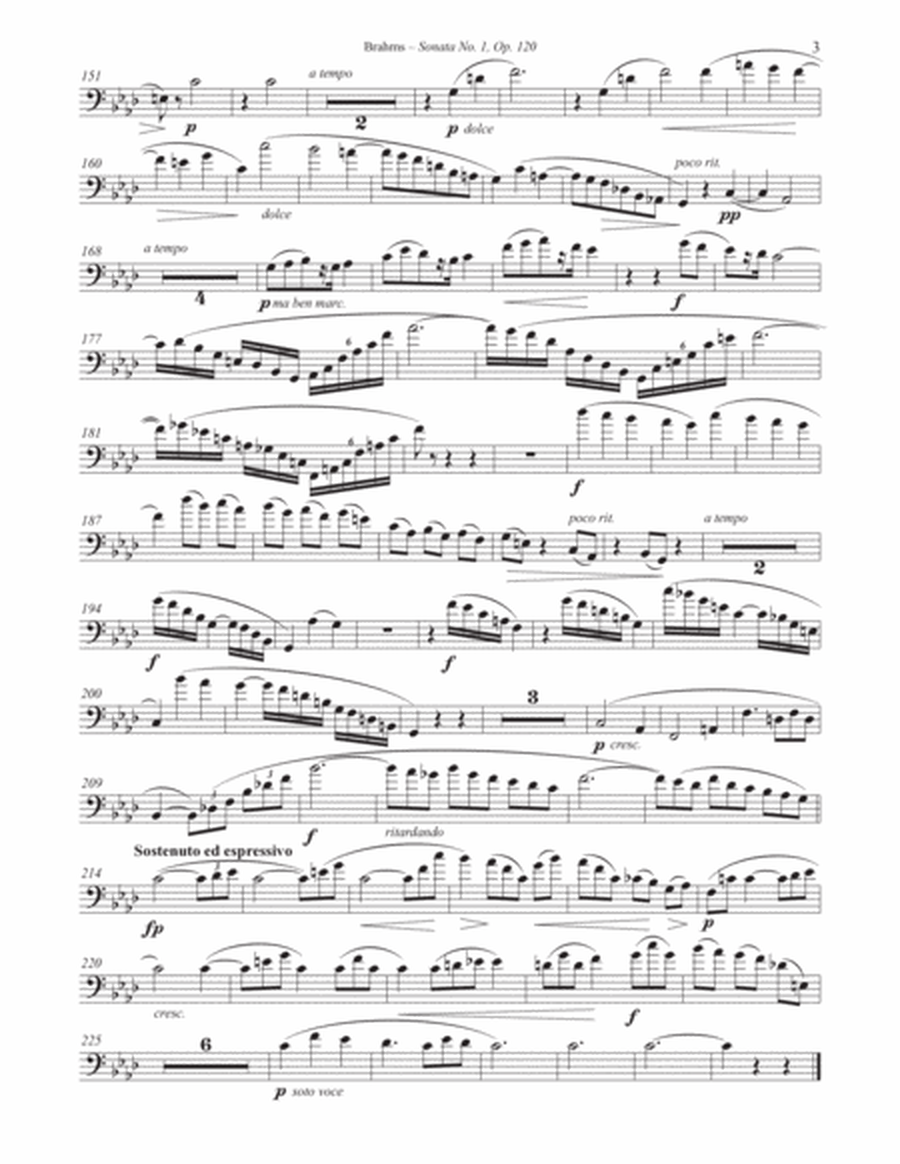 Sonata No. 1, Op. 120 for Euphonium and Piano