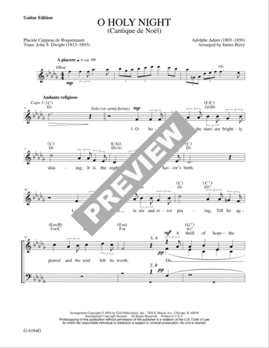 O Holy Night - Guitar edition Guitar scores gallery preview page 2