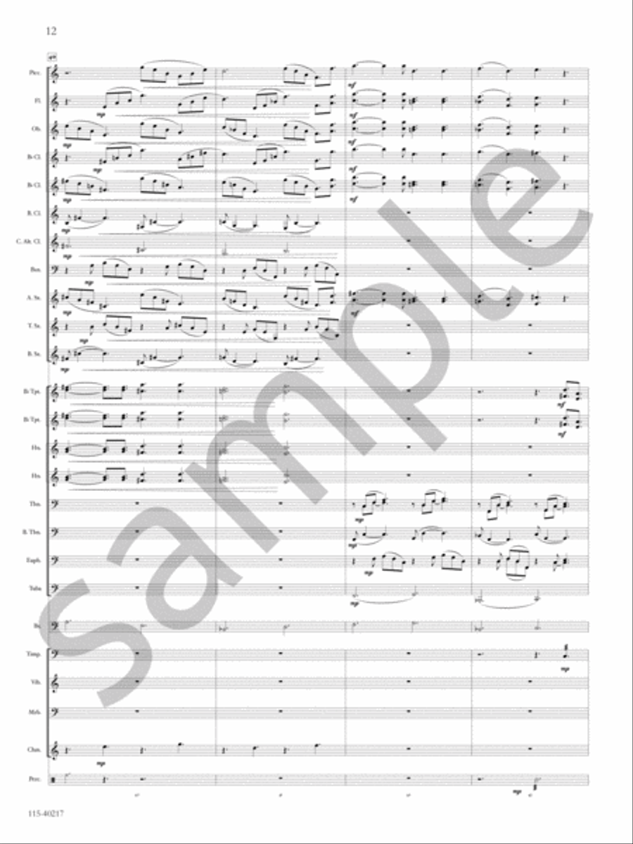 Barcarolle Concert Band scores gallery preview page 13