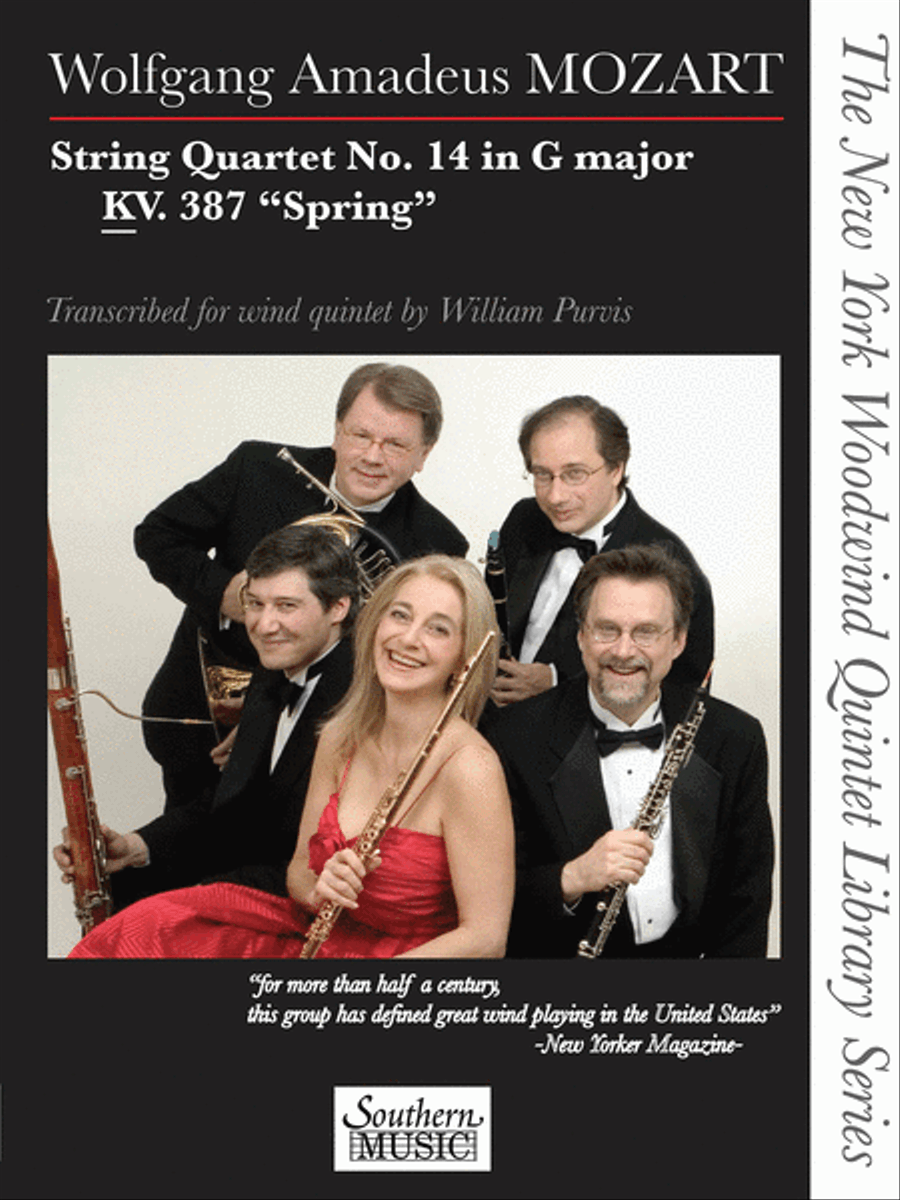 String Quartet No. 14 in G Major, KV. 387 “Spring” String Quartet scores gallery preview page 1