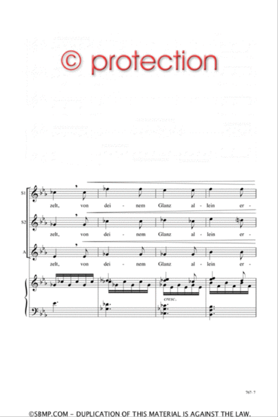Du bist die Ruh - SSA Octavo SSA scores gallery preview page 7