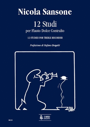 Book cover for 12 Studies for Treble Recorder