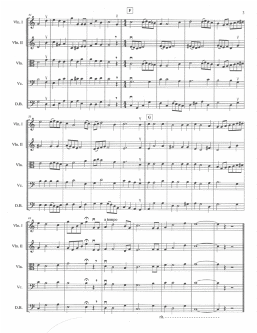 We Wish You a Merry Christmas and a Happy New Year String Orchestra scores gallery preview page 5