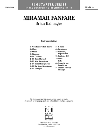 Miramar Fanfare: Score