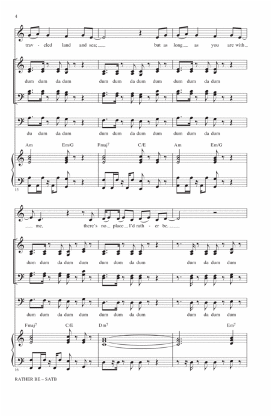 Rather Be 4-Part scores gallery preview page 3