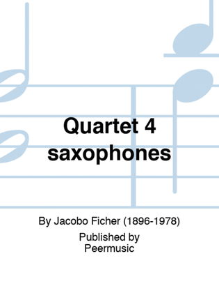 Quartet 4 saxophones