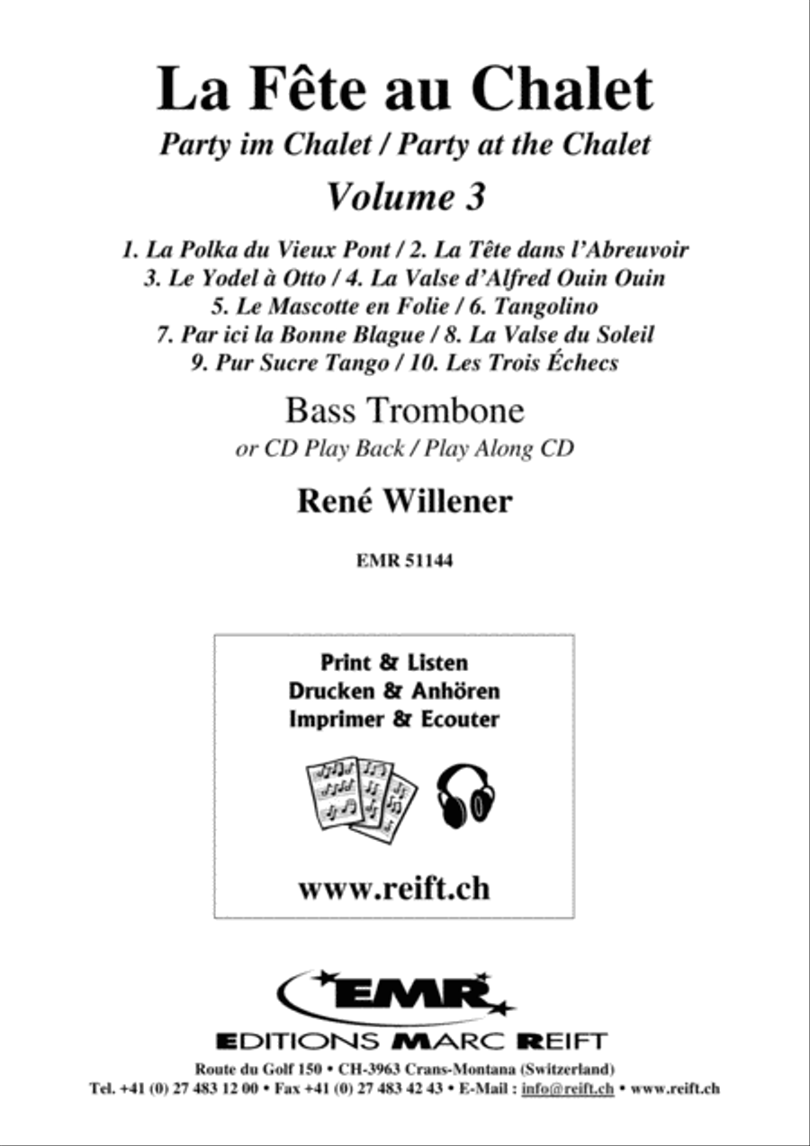La Fete au Chalet Volume 3 Trombone scores gallery preview page 2