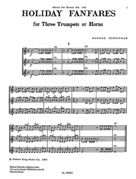 Holiday Fanfares (trumpets 3)
