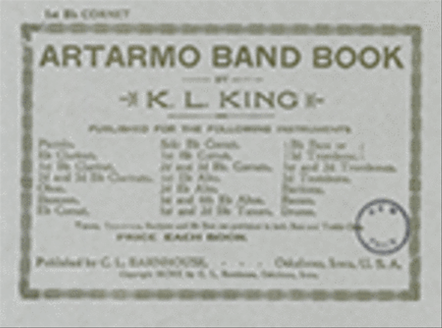 Artarmo Band Book Cornet scores gallery preview page 1