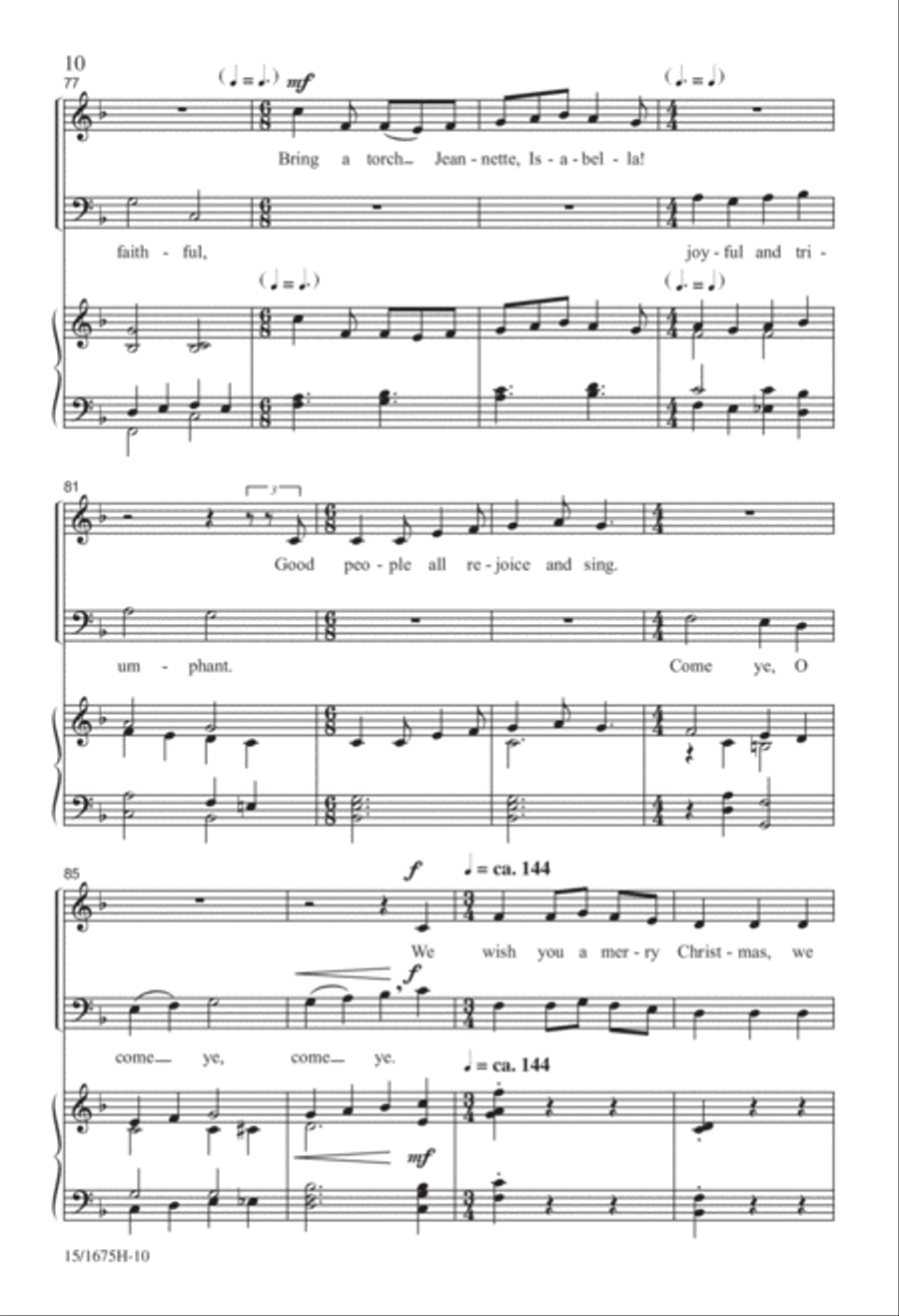 Christmas...In About Three Minutes 4-Part scores gallery preview page 11