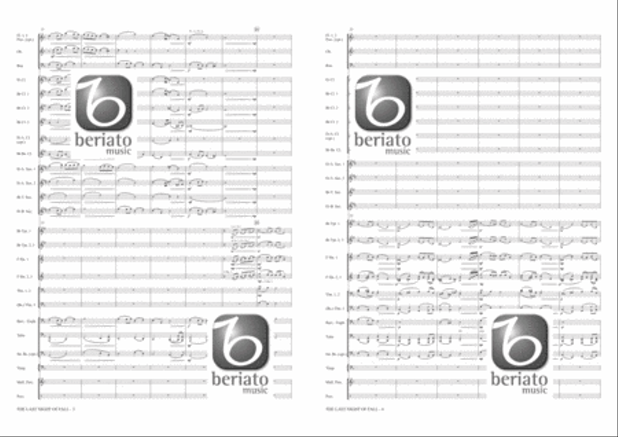 The Last Night of Fall Concert Band scores gallery preview page 3