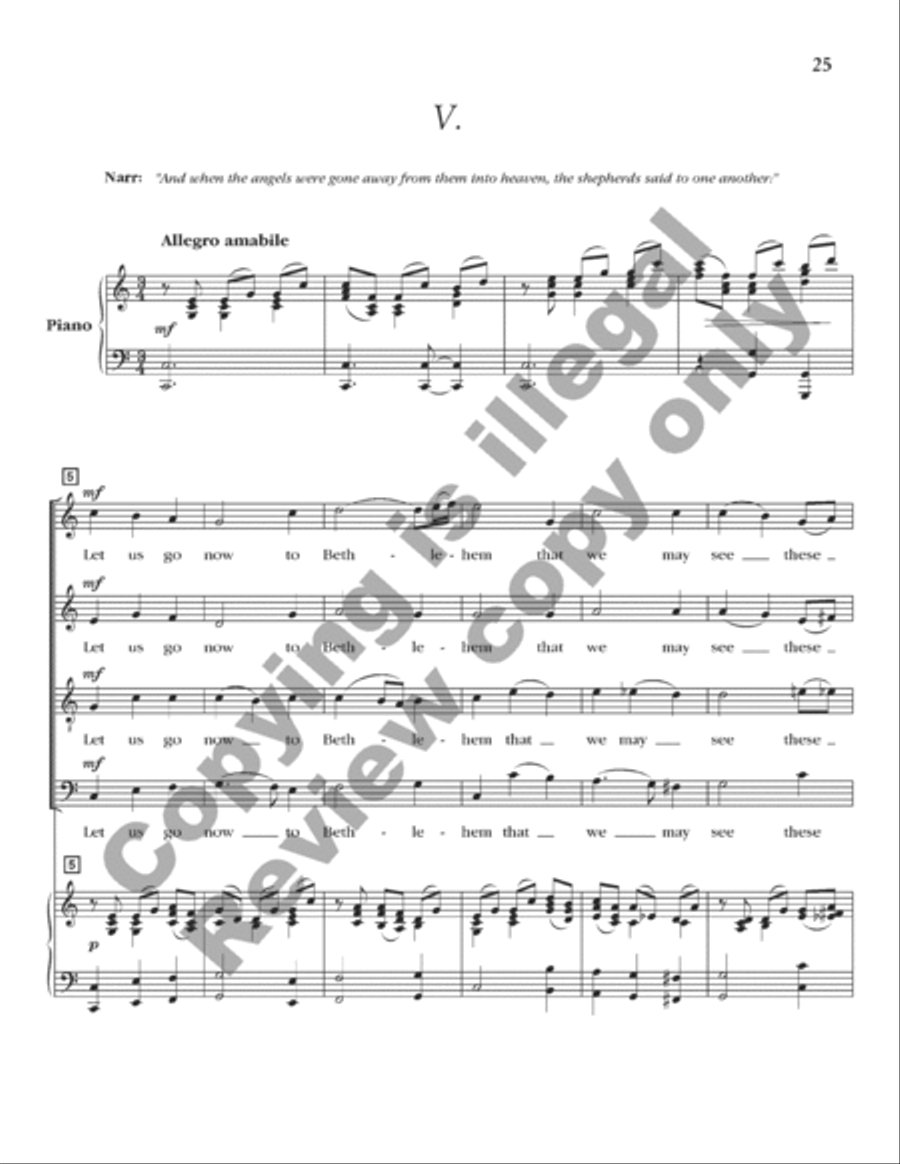 A Savior Is Born (Cantata) (Choral Score) 4-Part scores gallery preview page 6
