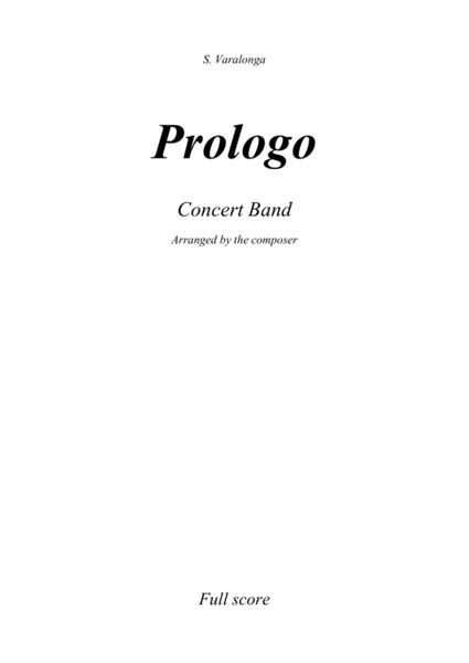 Sérgio Varalonga - "Prologo", para orquestra de sopros ("Prologo", for concert band) Score+Parts image number null