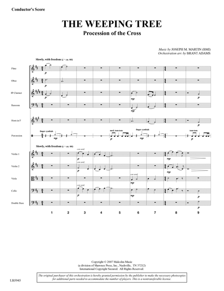 The Weeping Tree - Full Score
