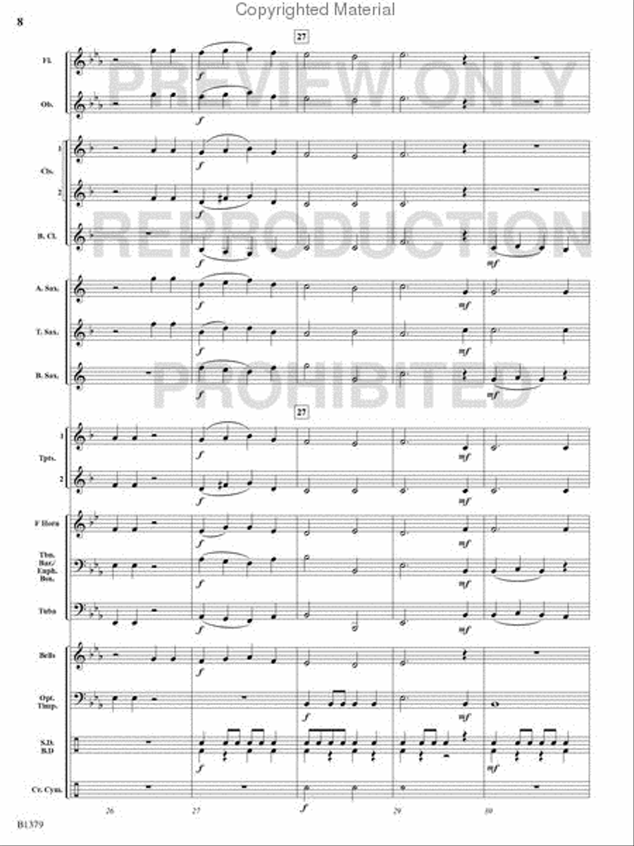 The Spacious Firmament on High Concert Band scores gallery preview page 7