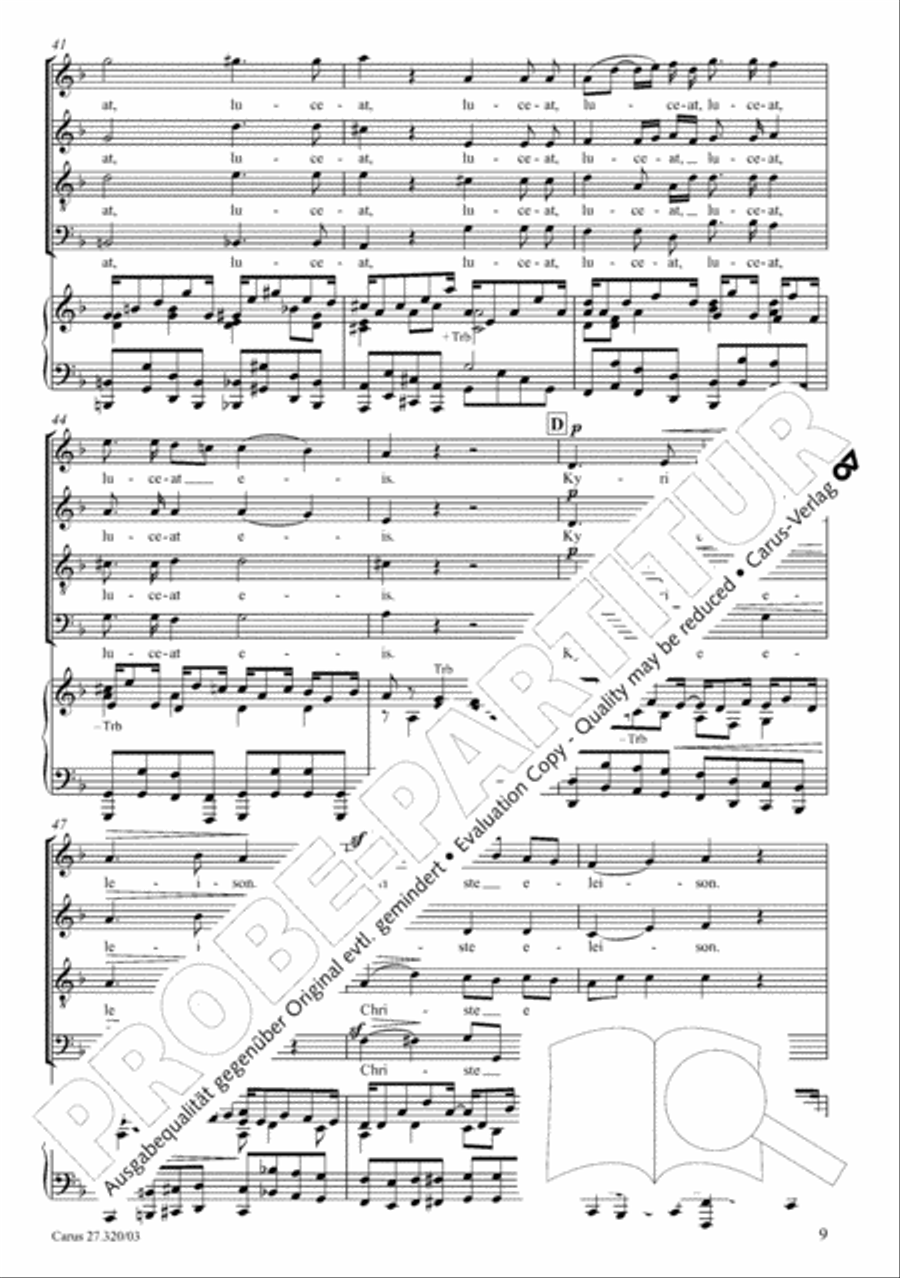 Requiem in D minor 4-Part scores gallery preview page 10