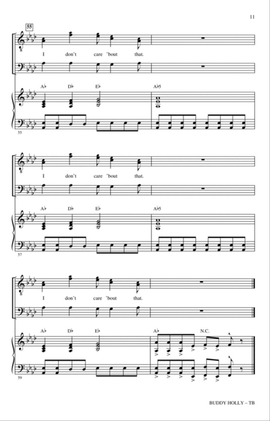 Buddy Holly (arr. Roger Emerson) TB scores gallery preview page 10