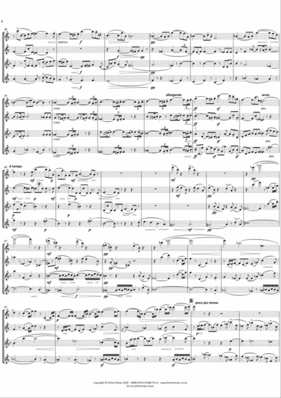 Quartet Flute scores gallery preview page 4