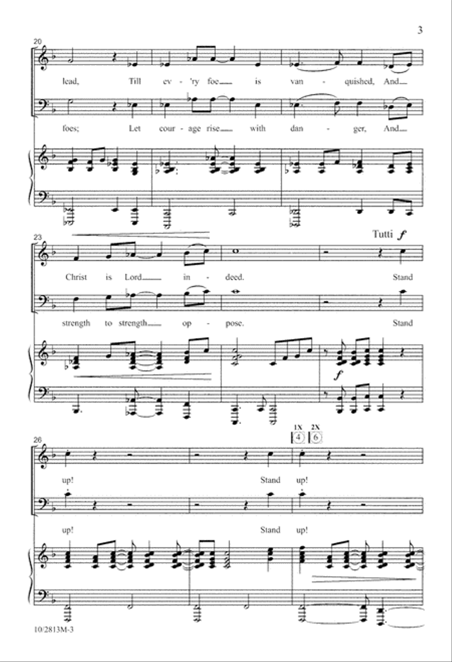 Stand Up Stand Up 4-Part scores gallery preview page 3