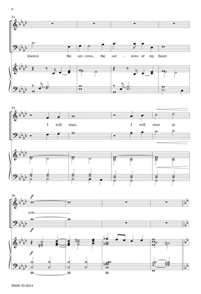 In You, O Lord, I Will Place My Trust (Downloadable Choral Score)