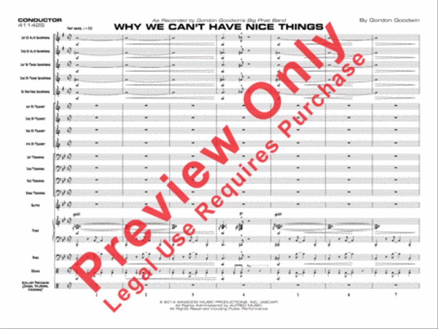 Why We Can't Have Nice Things Jazz Ensemble scores gallery preview page 2
